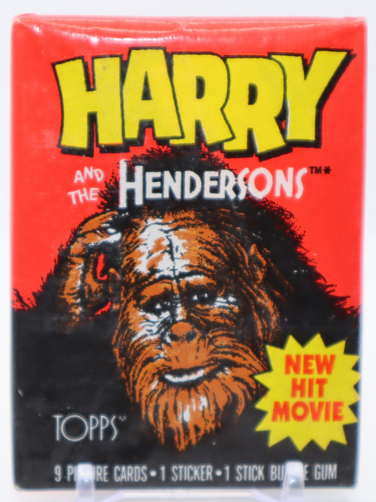 1987 Topps Harry and the Hendersons Trading Cards Wax Pack