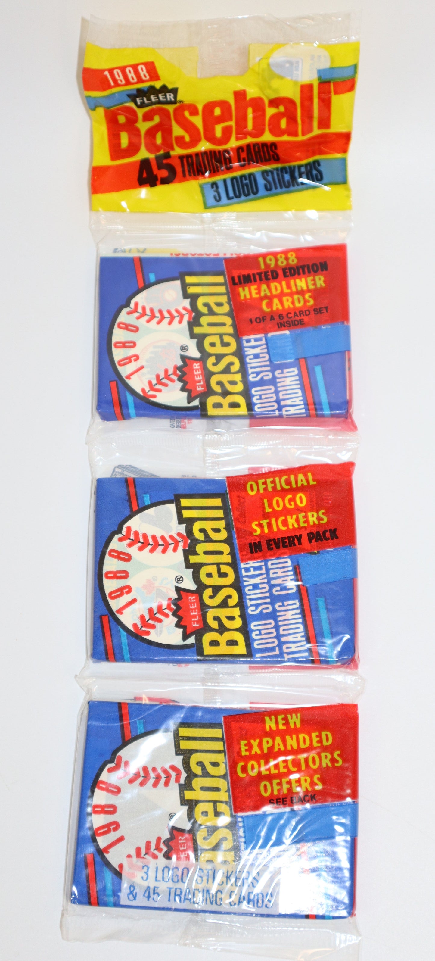 1988 Fleer Baseball Cards Rack Pack - Collectibles