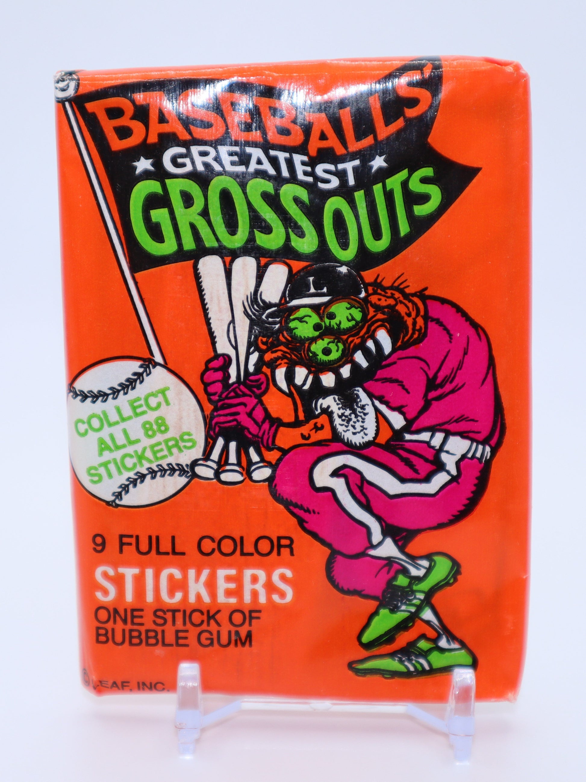 1988 Leaf Baseball’s Greatest Grossouts Wax Pack - Collectibles