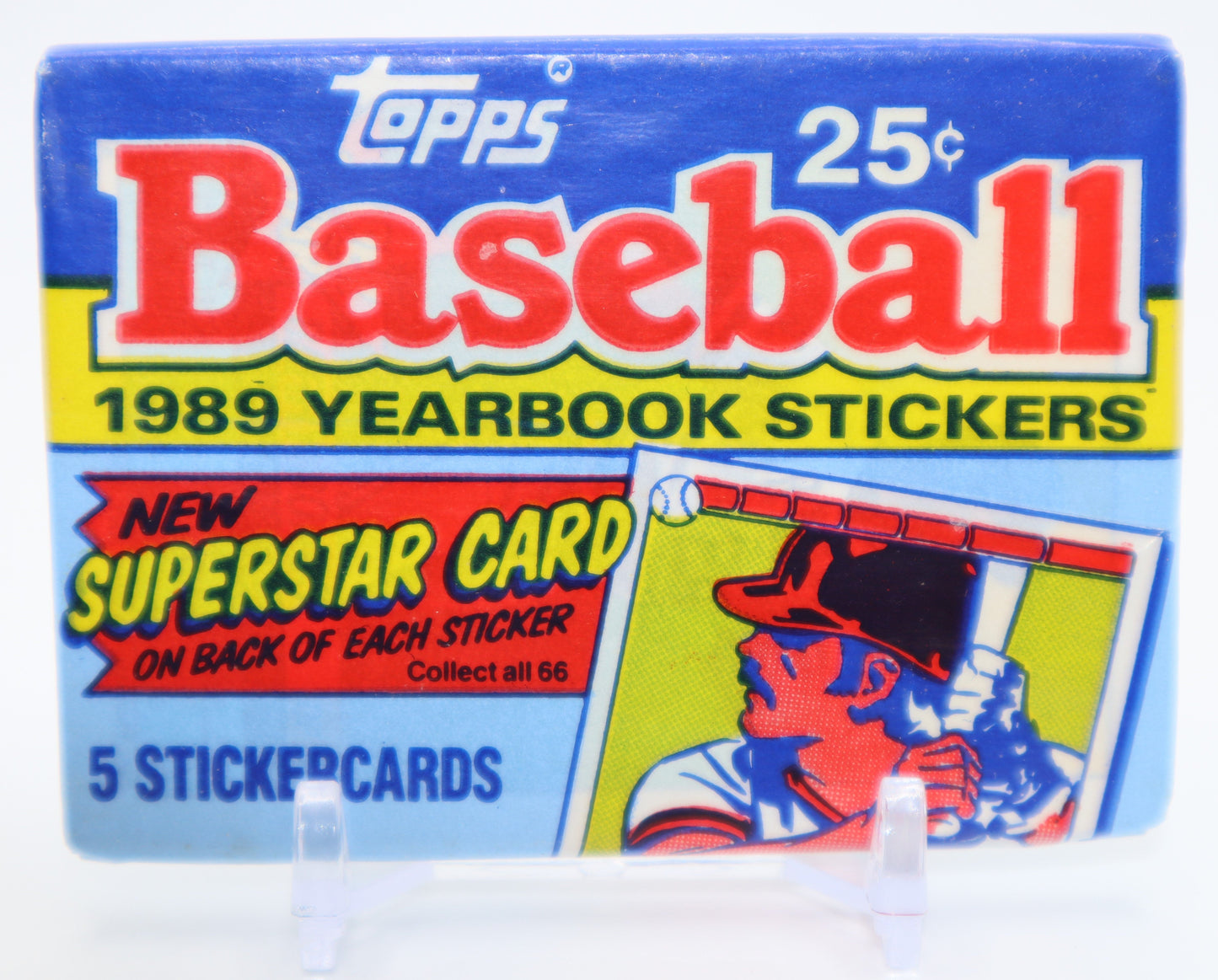1989 Topps Baseball Album Stickers Wax Pack - Collectibles