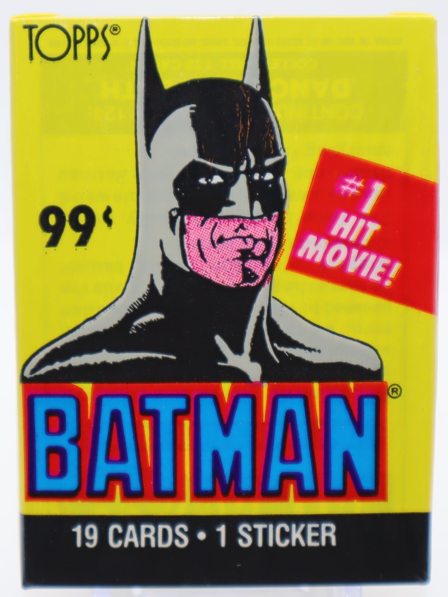 1989 Topps Batman Trading Cards Jumbo Wax Pack - Collectibles