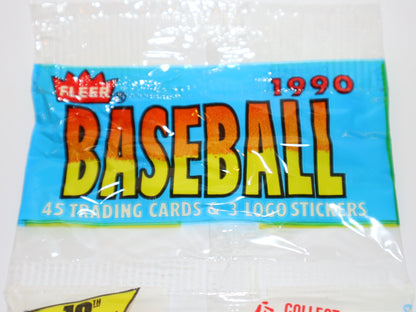 1990 Fleer Baseball Cards Rack Pack - Collectibles