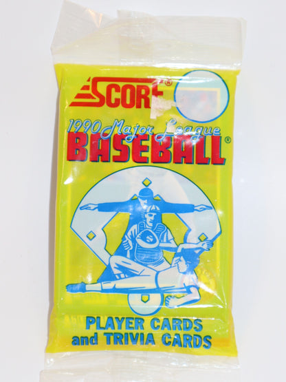 1990 Score Baseball Cards Rack Pack - Collectibles