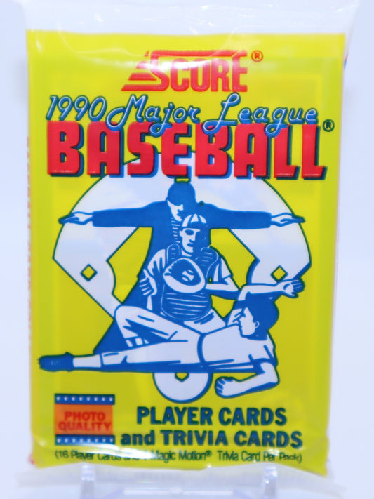 1990 Score Baseball Cards Wax Pack - Collectibles