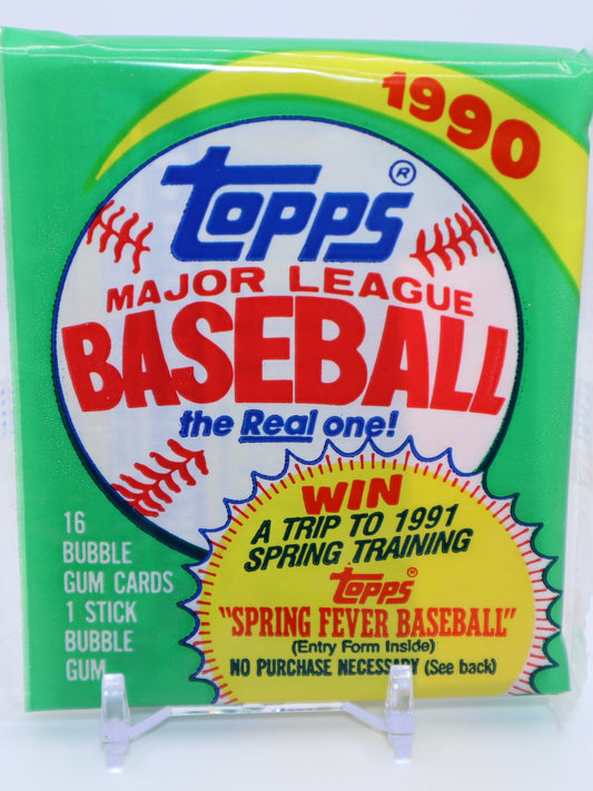 1990 Topps Baseball Cards Cello Pack - Collectibles
