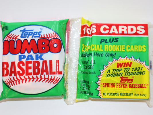 1990 Topps Baseball Cards Jumbo Pack - Collectibles
