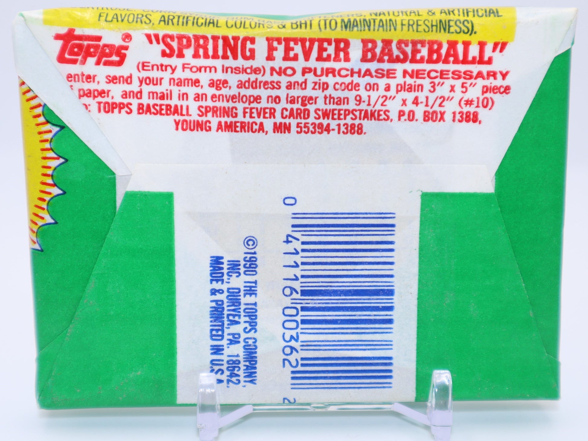 1990 Topps Baseball Cards Wax Pack - Collectibles