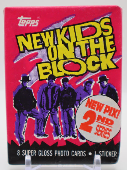 1990 Topps New Kids on the Block Series 2 Trading Cards Wax Pack - Collectibles