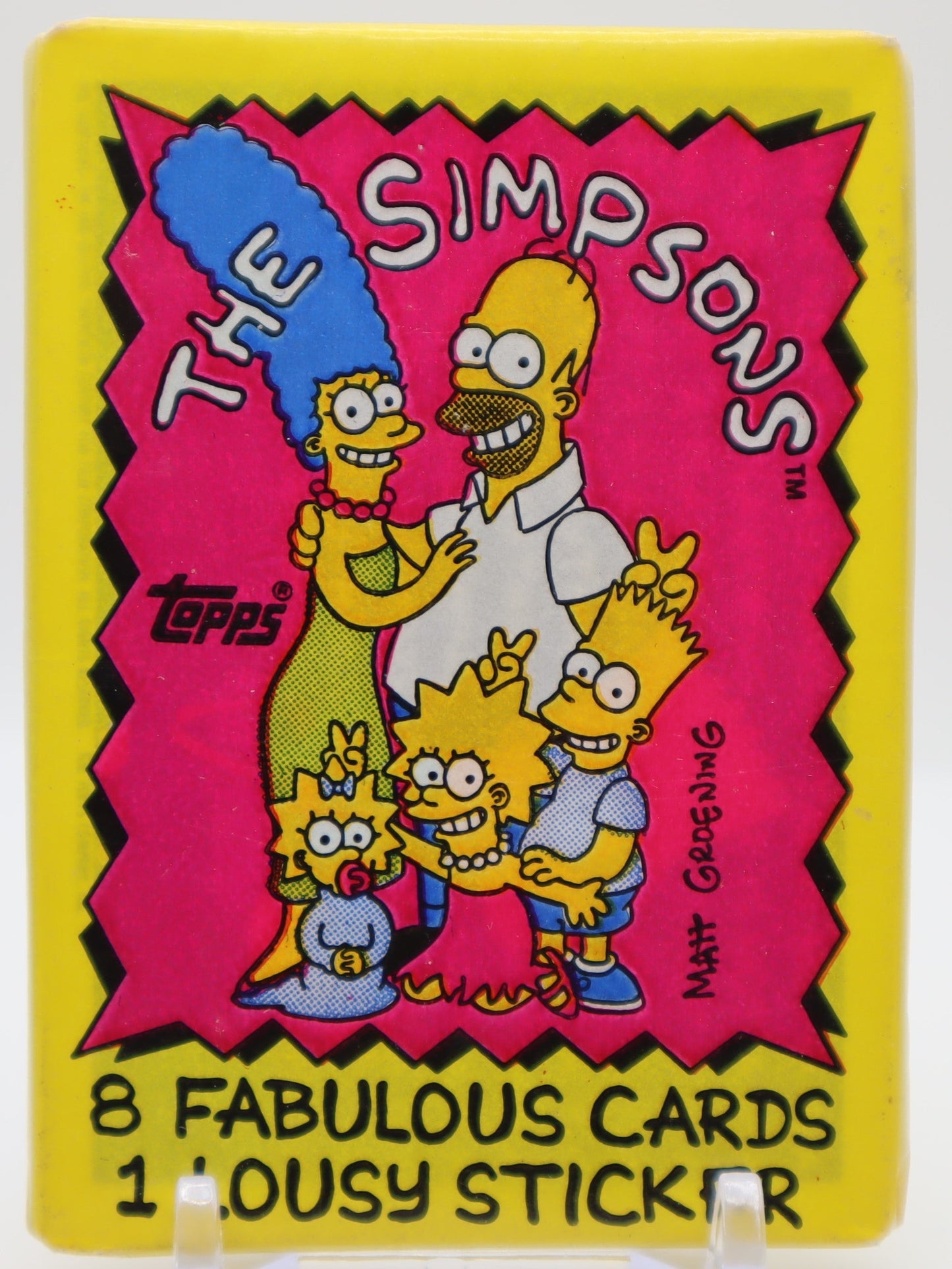 1990 Topps The Simpsons Trading Cards Wax Pack - Collectibles