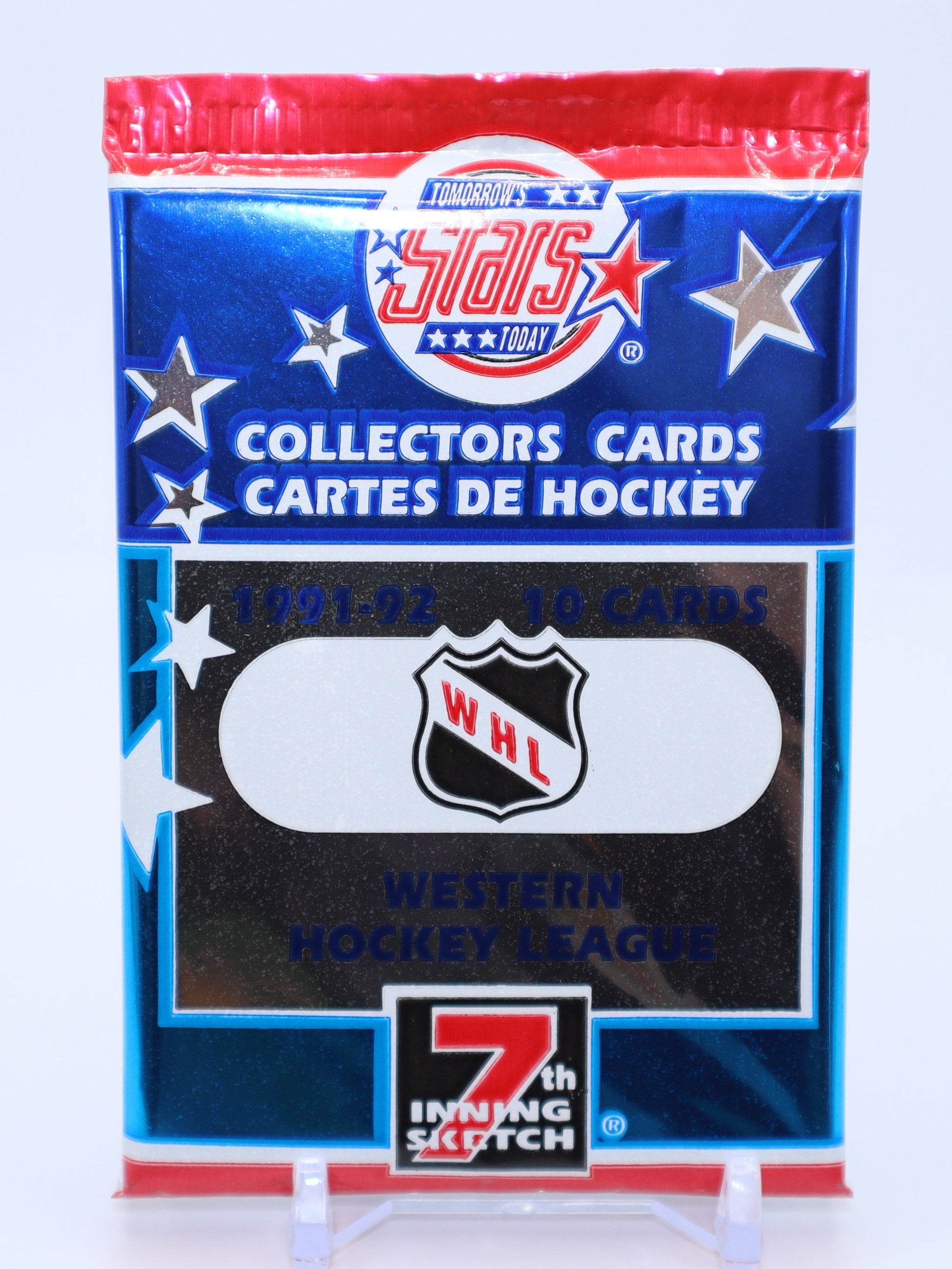 1991 - 92 7th Inning Sketch Tomorrow’s Stars WHL Hockey Cards Wax Pack - Collectibles