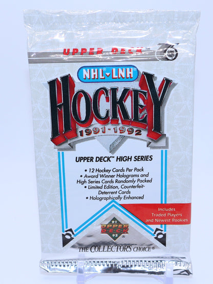 1991 - 92 Upper Deck High Series Hockey Cards Wax Pack - Collectibles