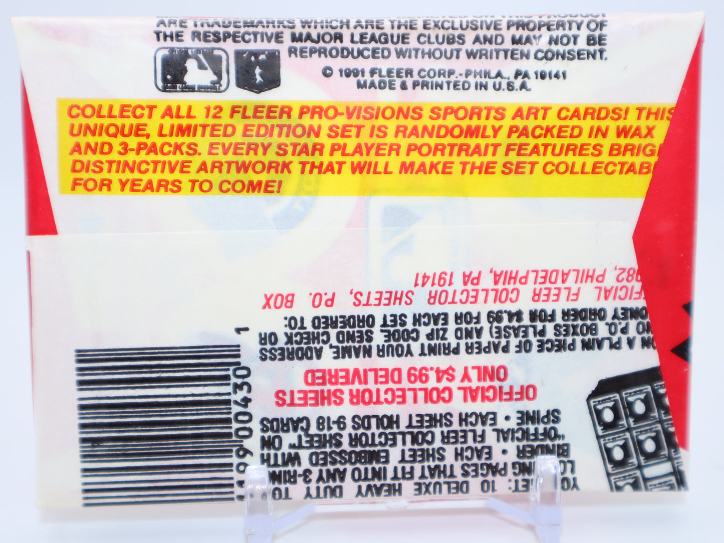 1991 Fleer Baseball Cards Wax Pack - Collectibles