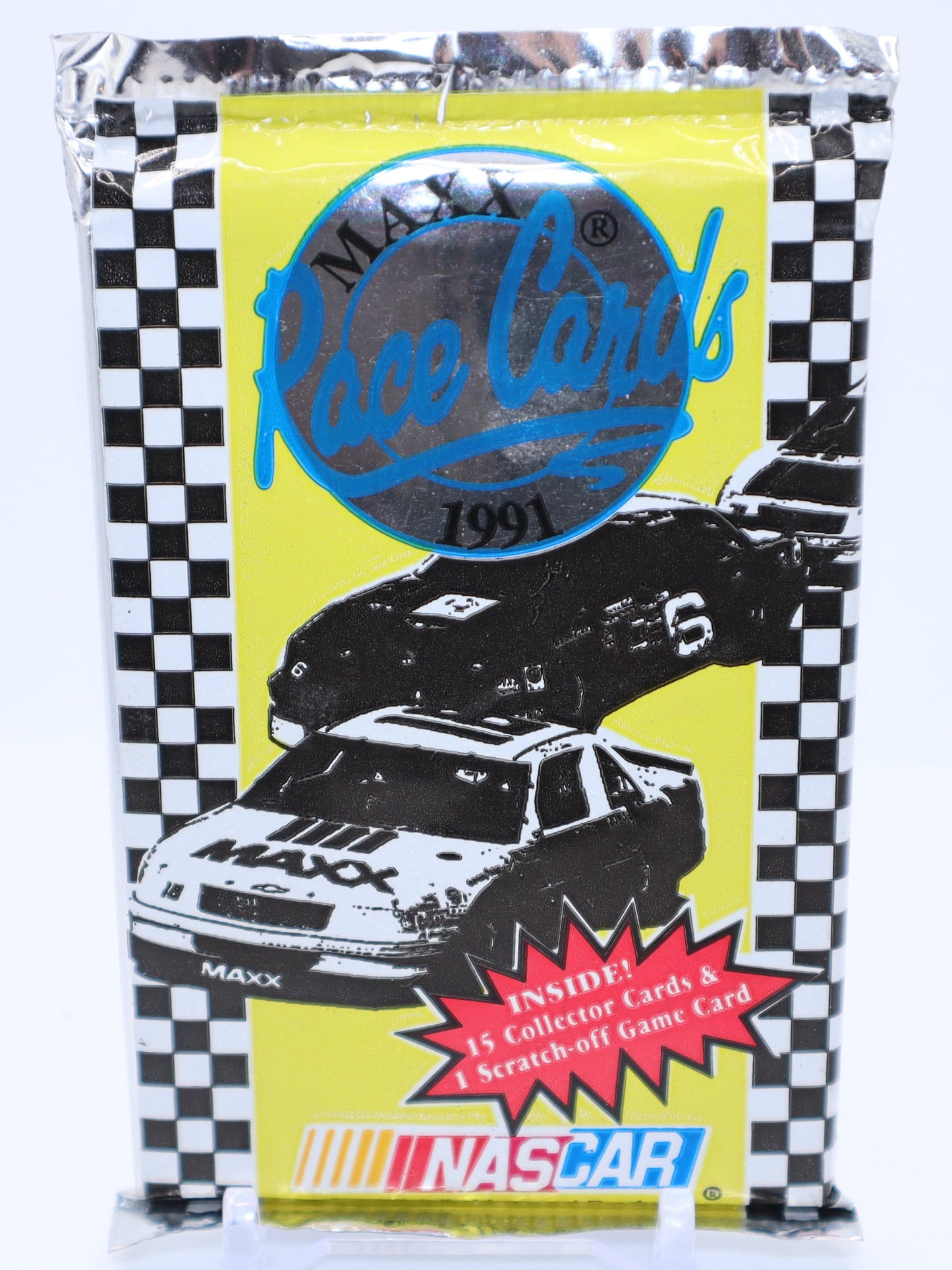 1991 MAXX NASCAR Race Cards Wax Pack - Collectibles