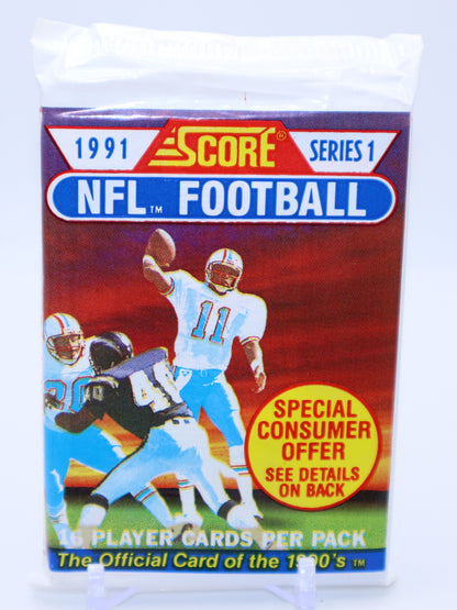 1991 Score Series 1 Football Cards Wax Pack - Collectibles