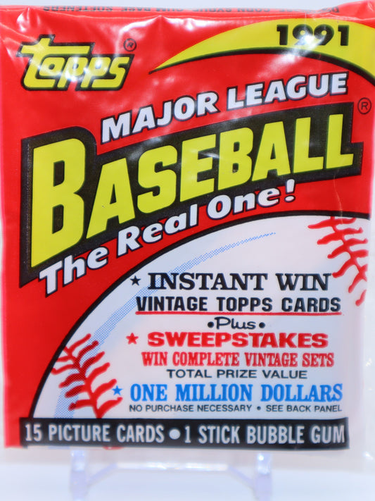 1991 Topps Baseball Cards Cello Pack - Collectibles