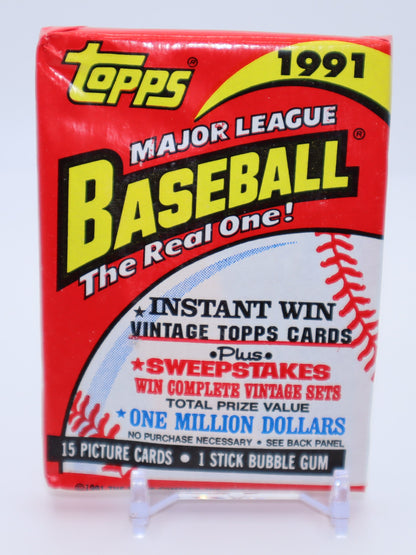1991 Topps Baseball Cards Wax Pack - Collectibles
