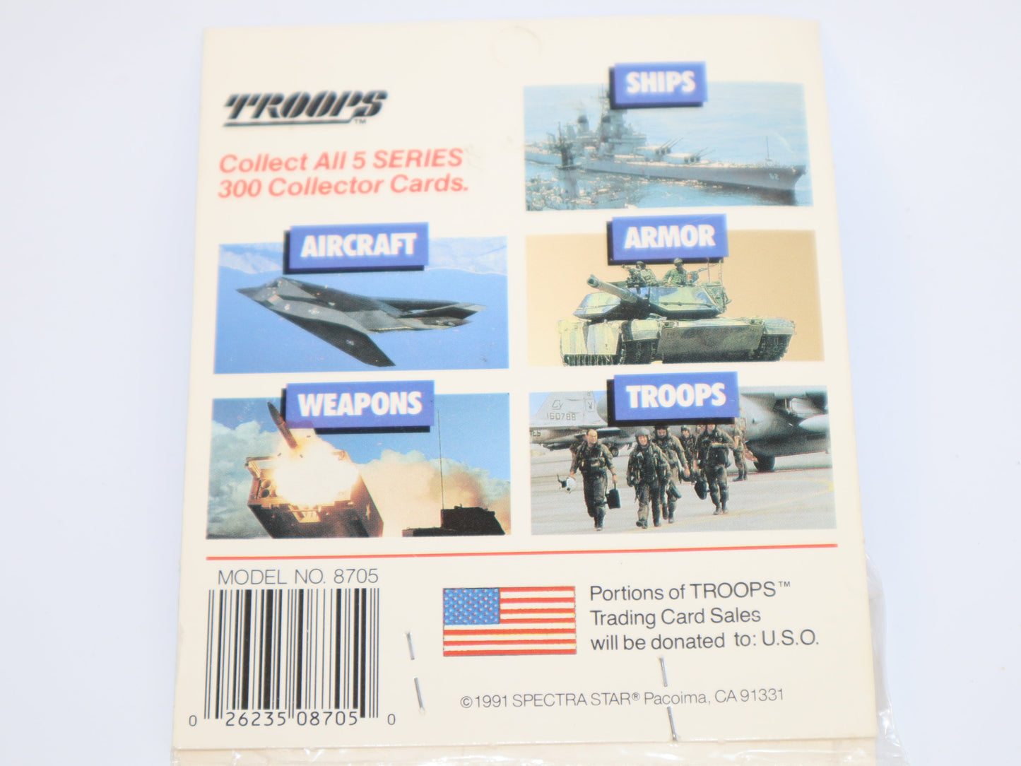 1991 TROOPS Desert Storm: Troops Series 1 Trading Cards Hanger Pack - Collectibles