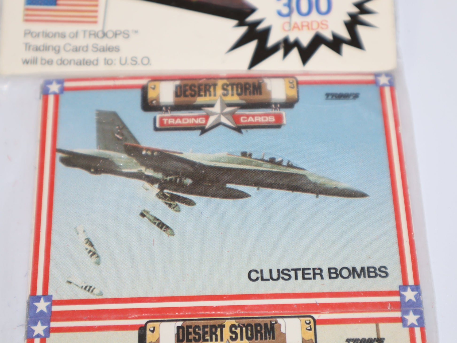 1991 TROOPS Desert Storm: Weapons Series 1 Trading Cards Hanger Pack - Collectibles
