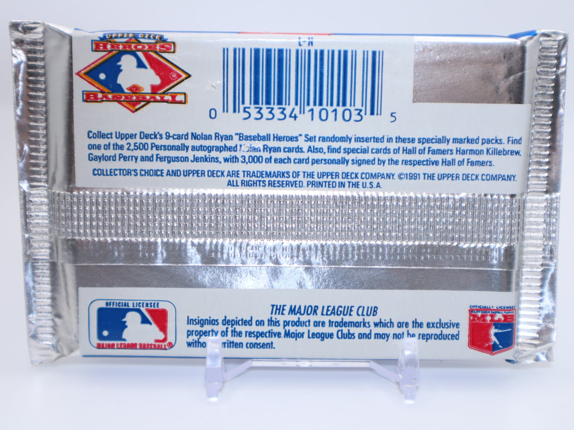 1991 Upper Deck Low Number Baseball Cards Wax Pack - Collectibles
