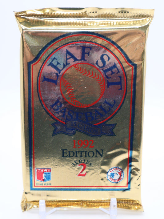 1992 Leaf Series 2 Baseball Cards Wax Pack - Collectibles