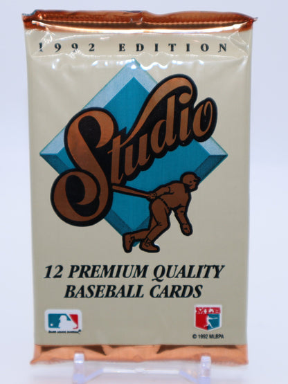 1992 Leaf Studio Baseball Cards Wax Pack - Collectibles