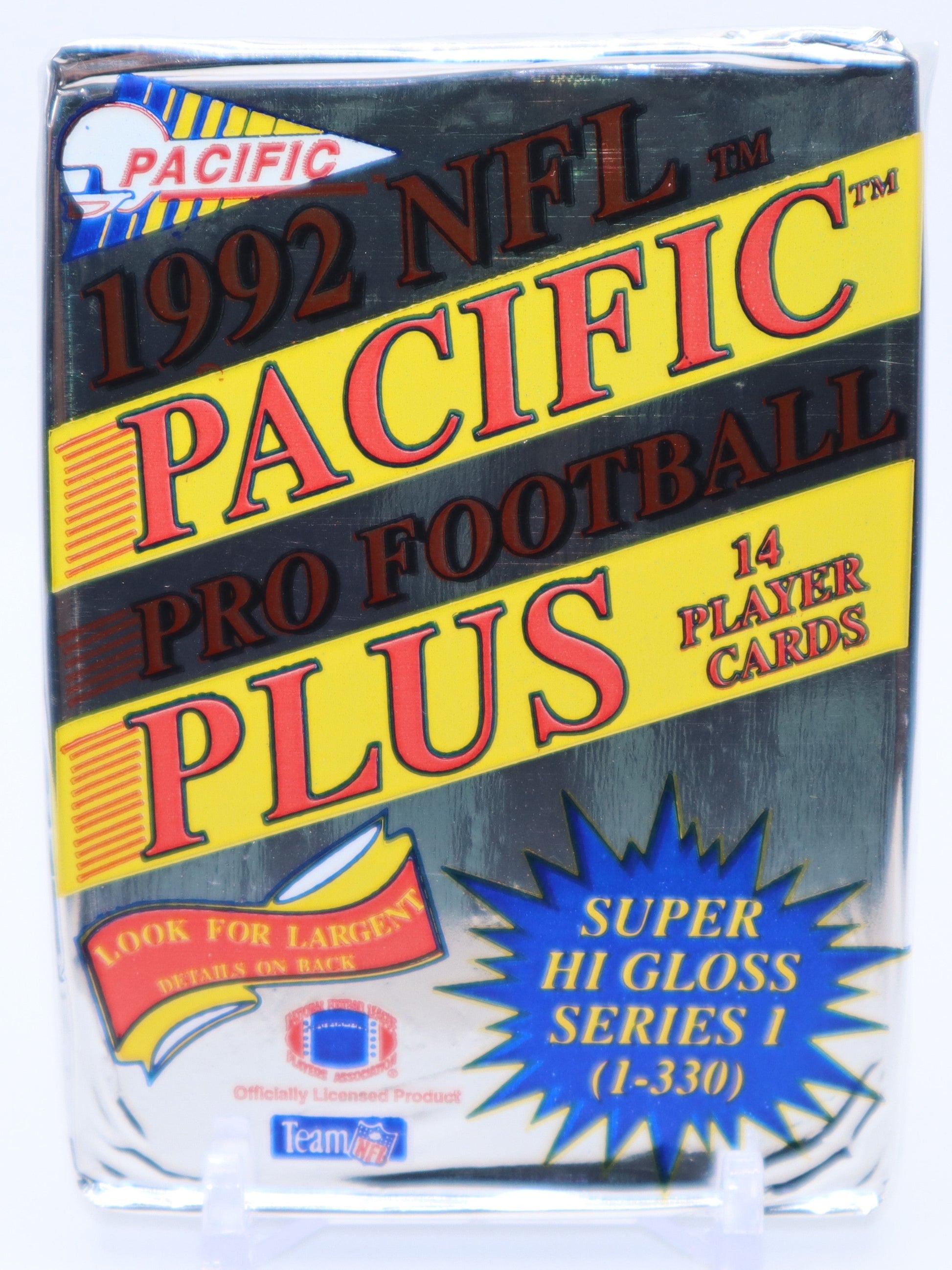 1992 Pacific Plus Series 1 Football Cards Wax Pack - Collectibles