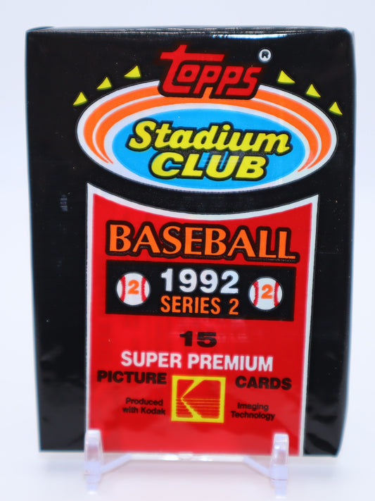 1992 Topps Stadium Club Series 2 Baseball Cards Wax Pack - Collectibles
