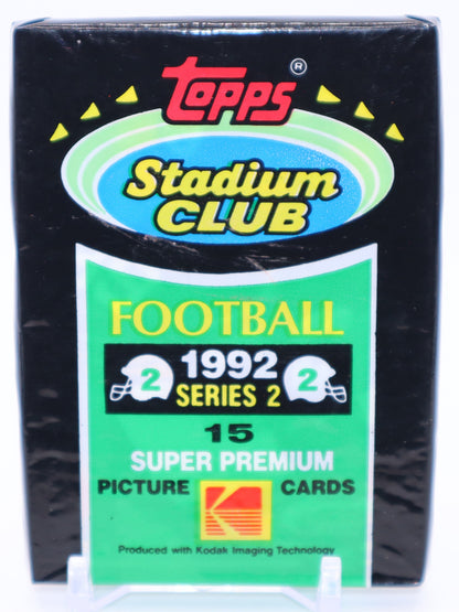 1992 Topps Stadium Club Series 2 Football Cards Wax Pack - Collectibles