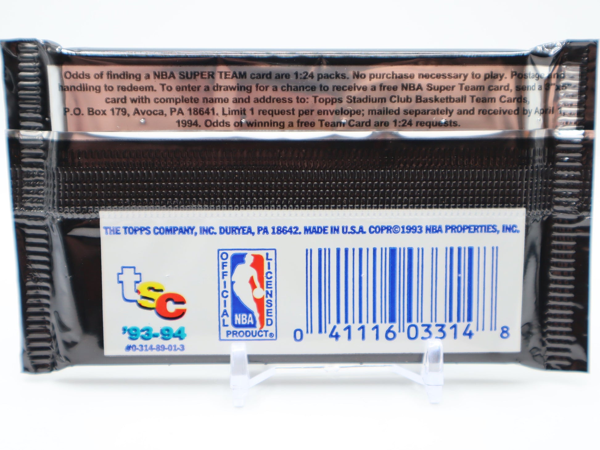 1993 - 94 Topps Stadium Club Basketball Cards Wax Pack - Collectibles