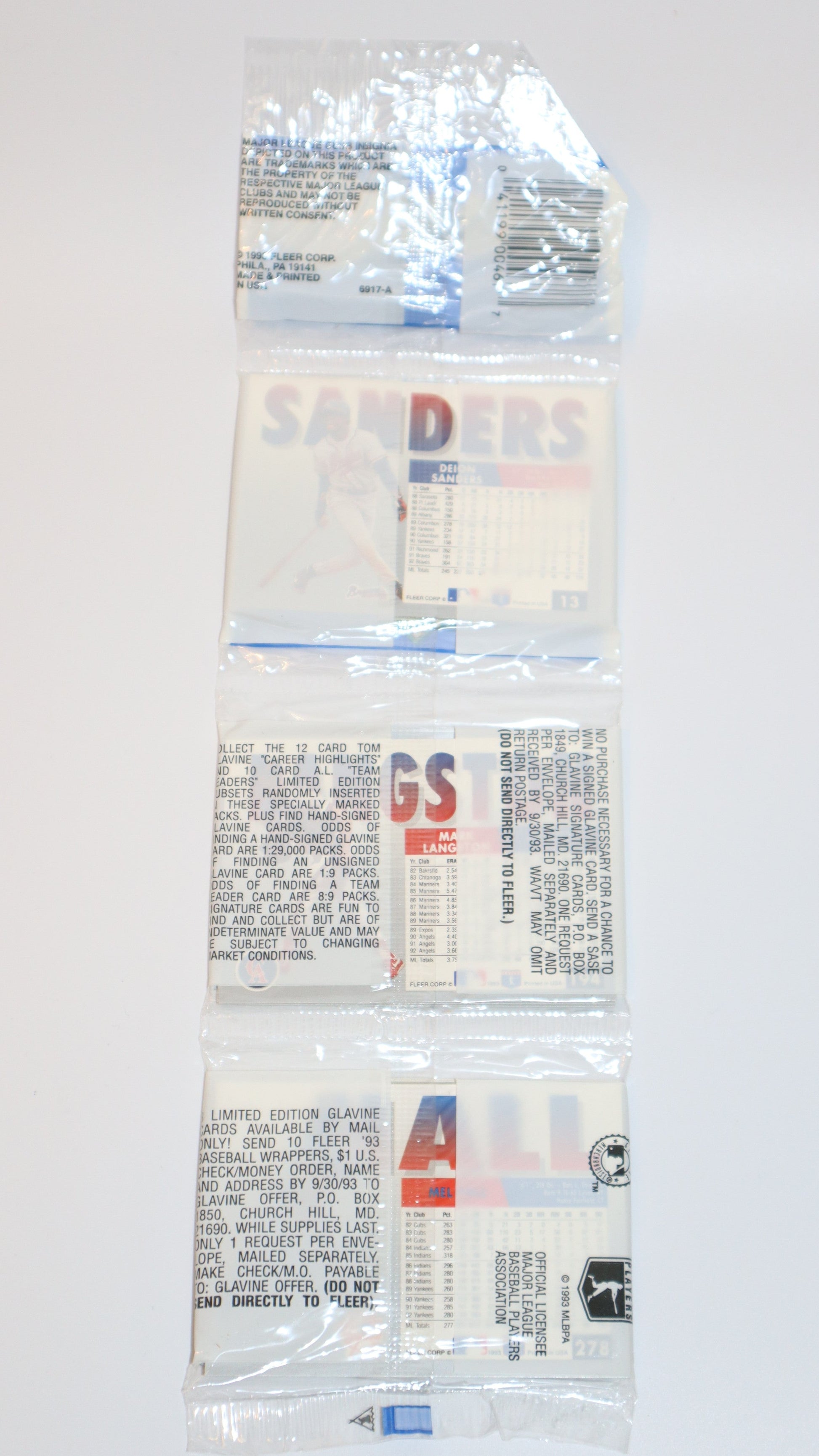 1993 Fleer Series 1 Baseball Cards Rack Pack - Collectibles
