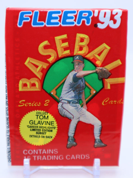 1993 Fleer Series 2 Baseball Cards Wax Pack - Collectibles