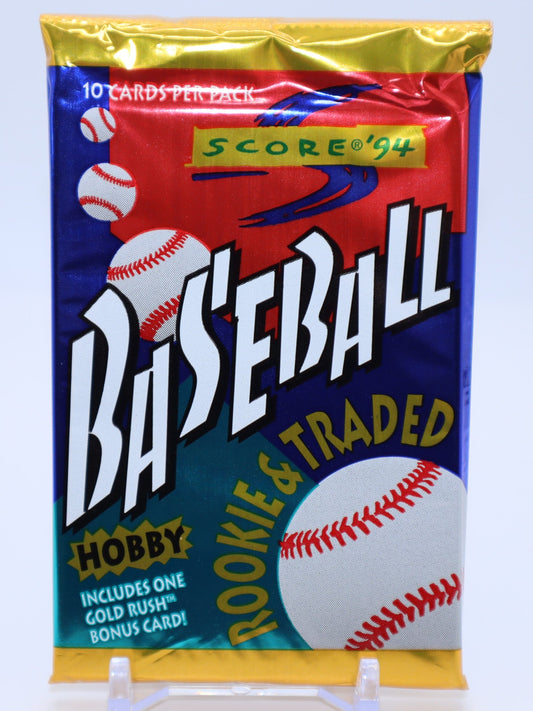 1994 Score Rookie & Traded Baseball Cards Hobby Wax Pack - Collectibles