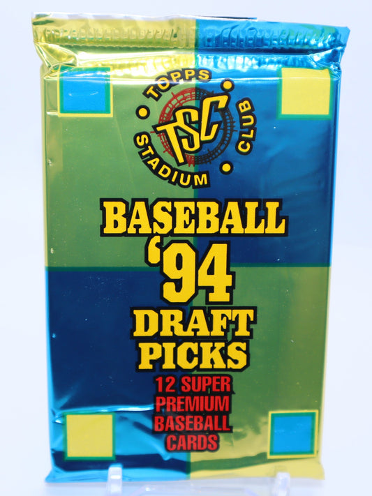 1994 Topps Stadium Club Draft Picks Baseball Cards Wax Pack - Collectibles