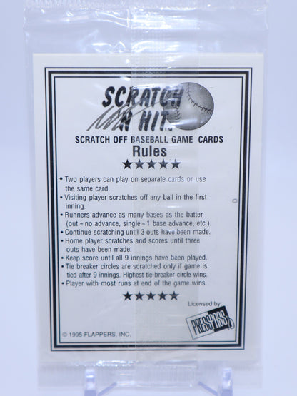 1995 Press Pass Scratch n Hit Baseball Cards Game Wax Pack - Collectibles