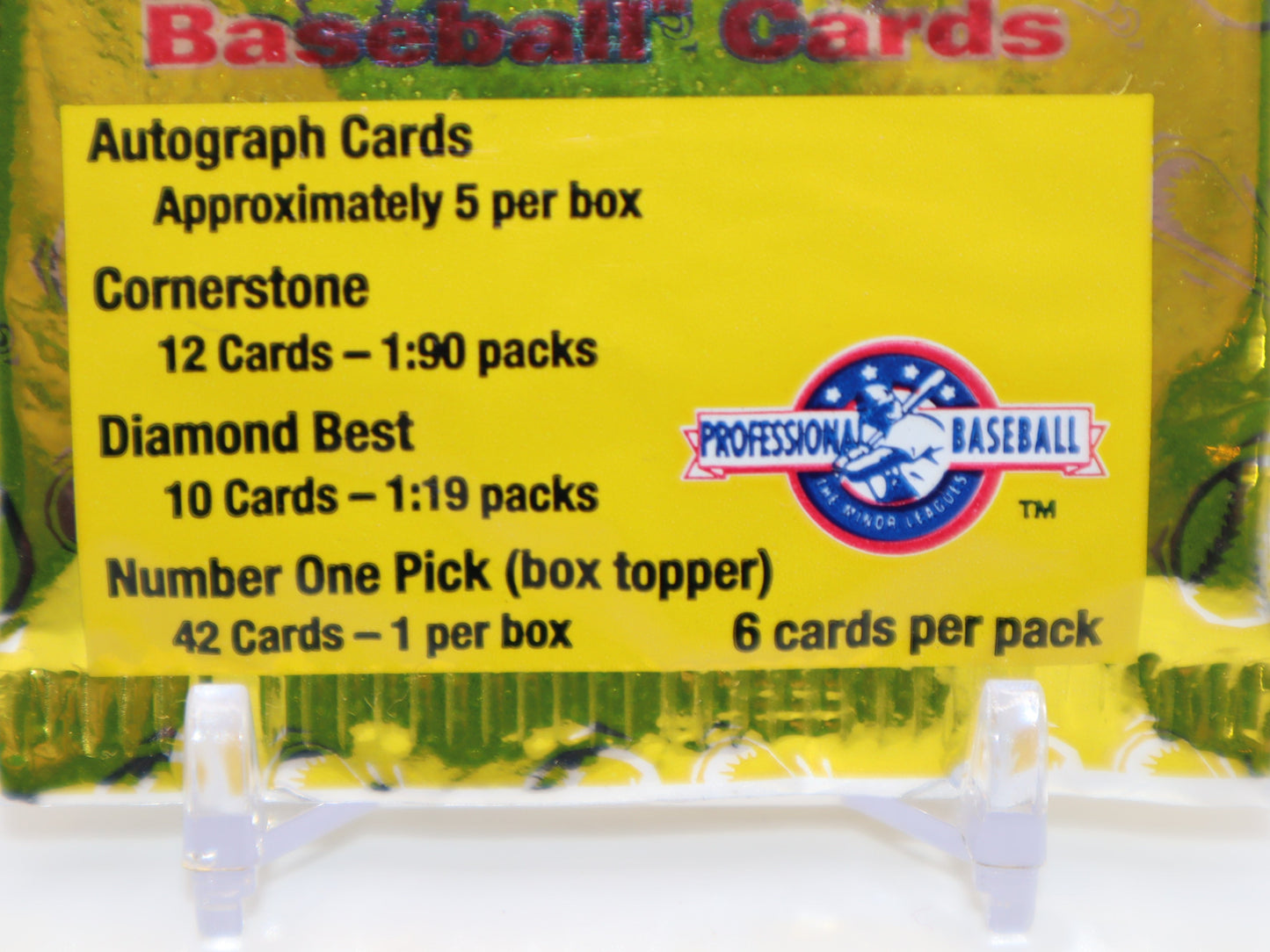 1996 Team Best Minor League Signature Series Baseball Cards Wax Pack - Collectibles