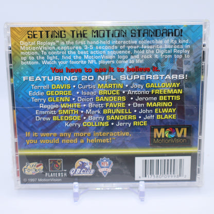 1997 MotionVision Digital Replays 1.1 Football Cards Wax Pack - Collectibles