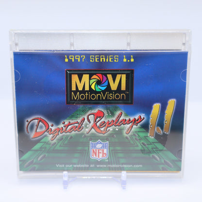 1997 MotionVision Digital Replays 1.1 Football Cards Wax Pack - Collectibles