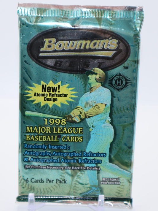 1998 Bowman Best Baseball Cards Hobby Wax Pack - Collectibles