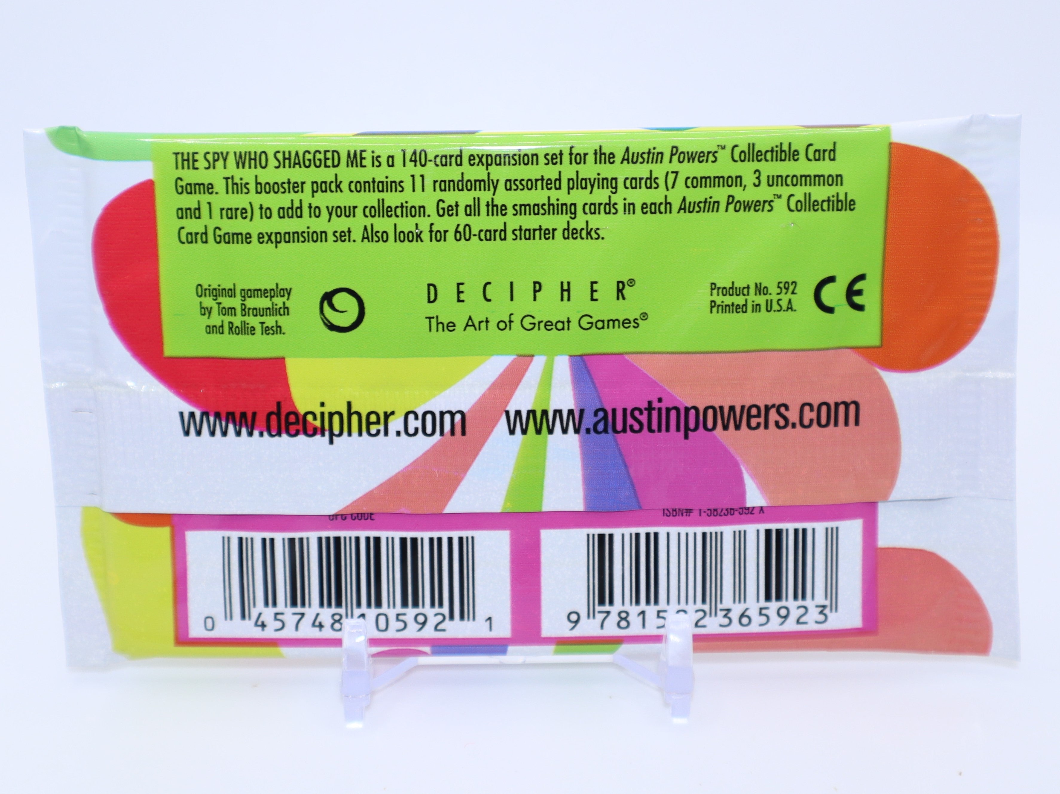 1999 Decipher Austin Powers Game Trading Cards Wax Pack – Pack Shack