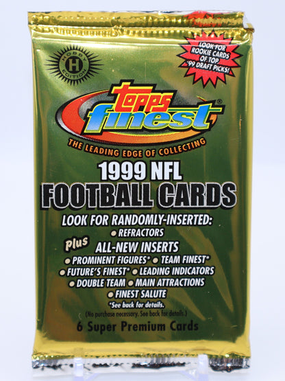 1999 Topps Finest Football Cards Hobby Hobby Wax Pack - Collectibles