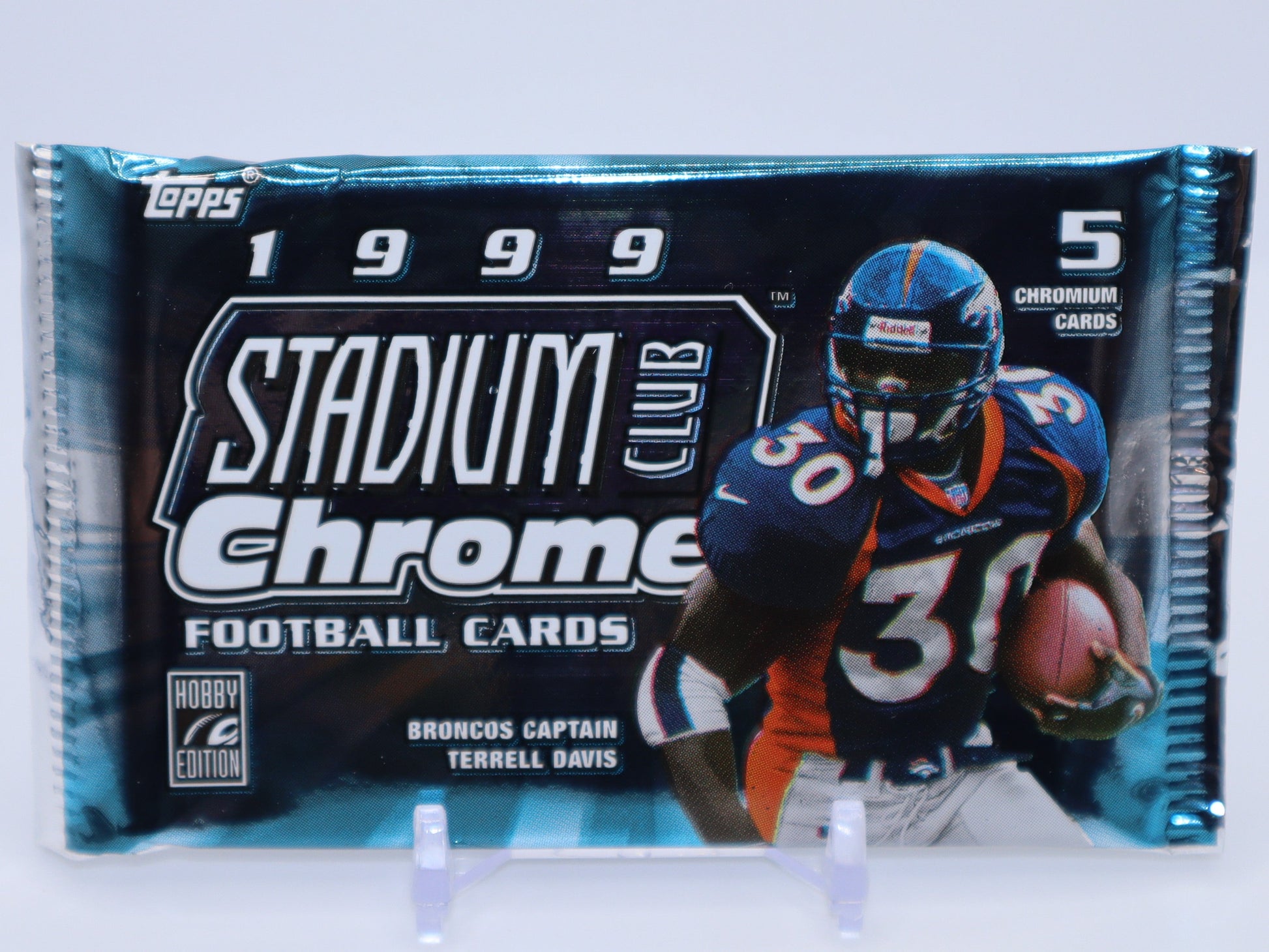 1999 Topps Stadium Club Chrome Football Cards Hobby Wax Pack - Collectibles