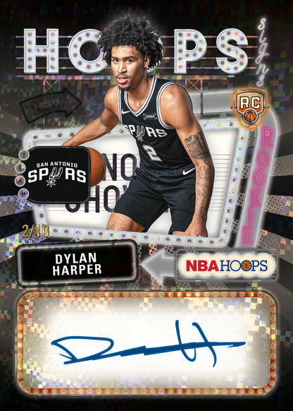 2025-26 Topps NBA Hoops Basketball Blaster Pack (8 Cards)