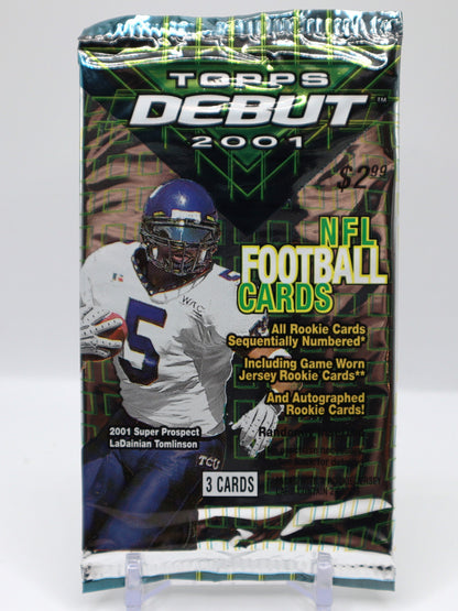 2001 Topps Debut NFL Football Cards Wax Pack - Collectibles