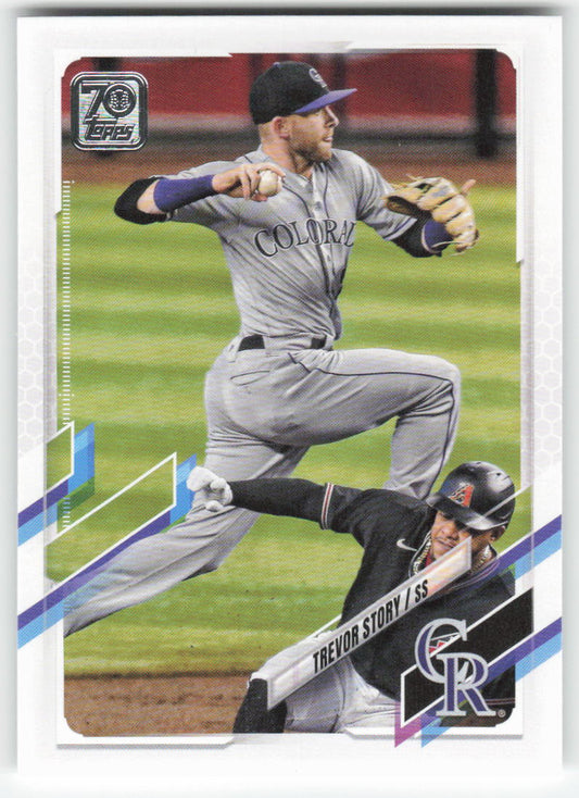 2021 Topps #475a Trevor Story