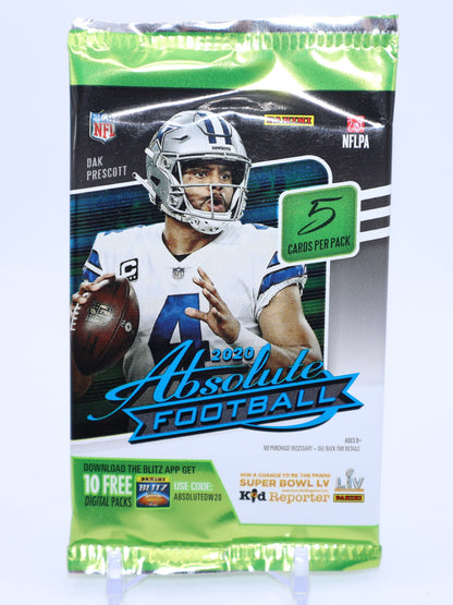 2020 Panini Absolute Football Cards Gravity Wax Pack - Collectibles