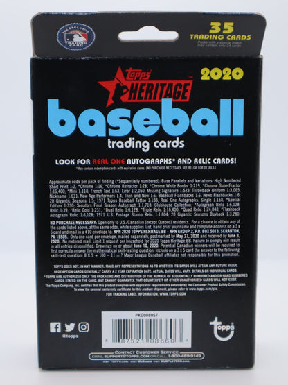 2020 Topps Heritage Baseball Cards Hanger Box - Collectibles