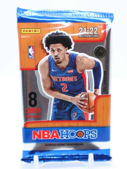 2021 - 22 Panini NBA Hoops Basketball Cards Blaster Box Wax Pack - Collectibles