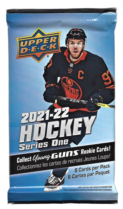 2021 - 22 Upper Deck Series 1 Hockey Cards Blaster Wax Pack - Collectibles