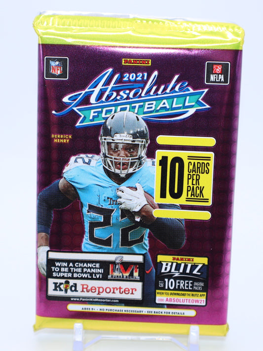 2021 Panini Absolute Football Cards Mega Box Wax Pack - Collectibles