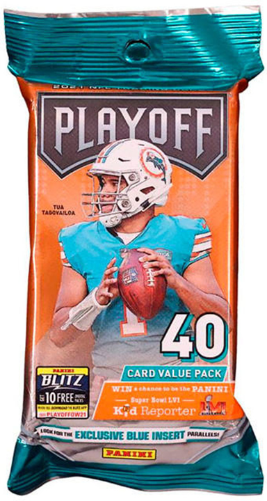 2021 Panini Playoff Football Cards Jumbo Fat Cello Pack - Collectibles